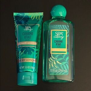 Spa Luxury Cabana Kiwi Body Care Gift Set body wash & body lotion